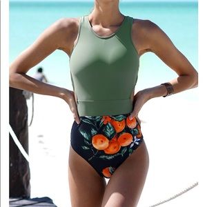 CUPSHE miss you print one piece